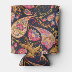 Rafraîchisseur Pour Canette Ornate Paisley : Élégant Motif sans joint.