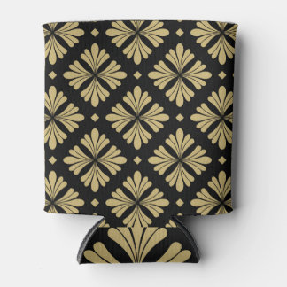 Rafraîchisseur Pour Canette Ornement baroque, motif vintage fleuri.