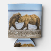 Rafraîchisseur Pour Canette Ours brun côtier (Devant)