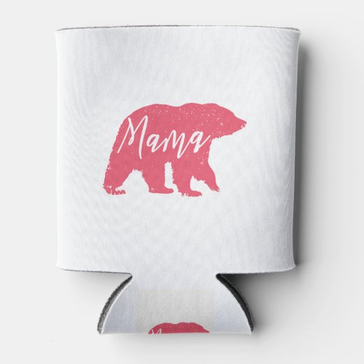 Rafraîchisseur Pour Canette Ours de maman rose (Devant)