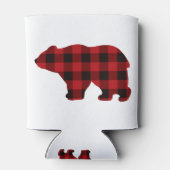 Rafraîchisseur Pour Canette Ours rouge et noir plat du pays (Dos)