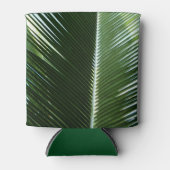 Rafraîchisseur Pour Canette Overlapping Palm Fronds Tropical Green Abstract (Devant)