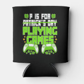 Rafraîchisseur Pour Canette P Est Pour Jouer Jeux Jour de la Saint Patrick Amu (Devant)