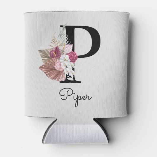 Rafraîchisseur Pour Canette P initial rose monogramme (Devant)