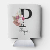 Rafraîchisseur Pour Canette P initial rose monogramme (Dos)