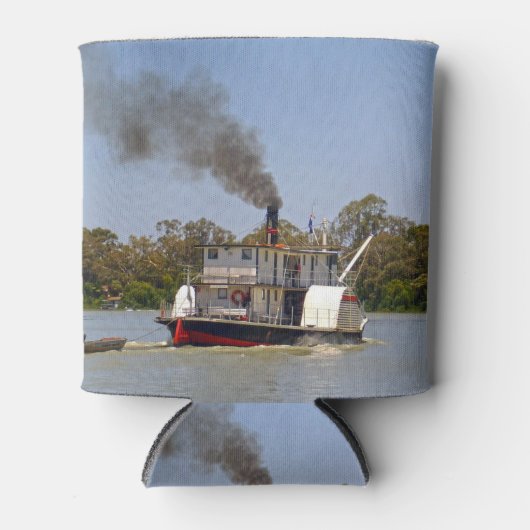 Rafraîchisseur Pour Canette Paddle Steamer Chugging Down River Murray, (Devant)