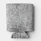 Rafraîchisseur Pour Canette Paillettes d'argent, arrière - plan glamour sans s (Dos)