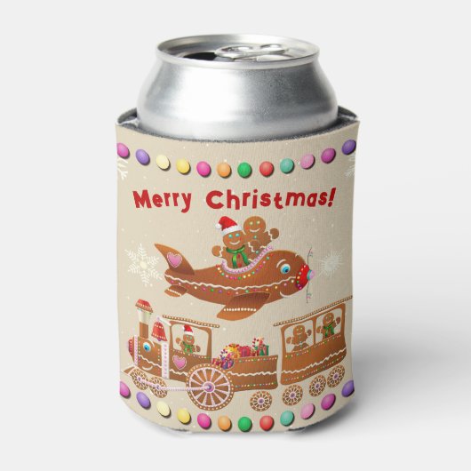 Rafraîchisseur Pour Canette Pain D'Argent Xmas Train Et Avion (Can devant)
