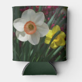 Rafraîchisseur Pour Canette Pair of Daffodils Pink and Yellow Spring Flowers (Devant)