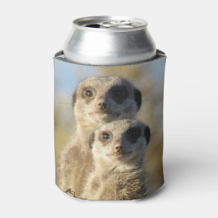Rafraîchisseur Pour Canette Paire de suricates Photo mignonne