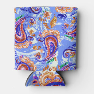 Rafraîchisseur Pour Canette Paisley Handcraft : Aquarelle Arrière - plan asiat