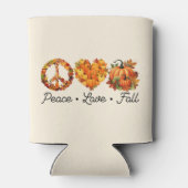 Rafraîchisseur Pour Canette Paix, Amour, Automne - Vibes d'automne douillettes (Dos)