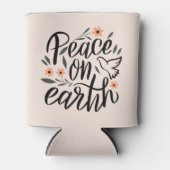 Rafraîchisseur Pour Canette Paix sur Terre Design Floral (Devant)