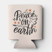 Rafraîchisseur Pour Canette Paix sur Terre Design Floral (Dos)