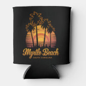Rafraîchisseur Pour Canette Palm Tree Sunset sud Carolina Myrtle Beach (Devant)