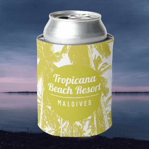 Rafraîchisseur Pour Canette Palm Trees Design Tropical Beach Resort ou hôtel