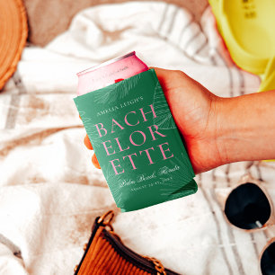 Rafraîchisseur Pour Canette Palme Tropicale moderne colorée Feuille Bacheloret