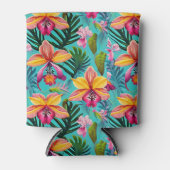 Rafraîchisseur Pour Canette Palmes florales tropicales (Devant)