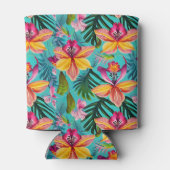 Rafraîchisseur Pour Canette Palmes florales tropicales (Dos)