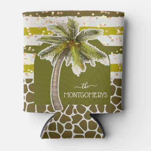 Rafraîchisseur Pour Canette Palmier Chic (Devant)