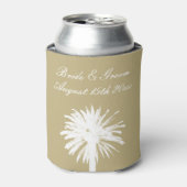 Rafraîchisseur Pour Canette Palmier palmier plage couleur bronze neutre mariag (Can devant)