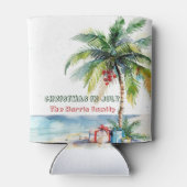 Rafraîchisseur Pour Canette Palmier & Présente À Noël En Juillet (Dos)