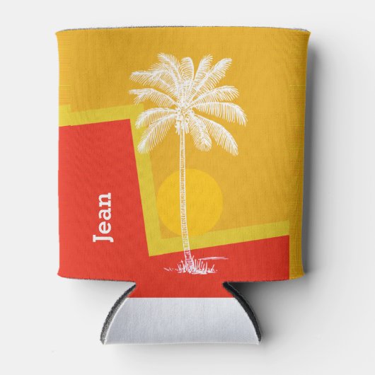 Rafraîchisseur Pour Canette Palmier tropical (Devant)