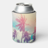 Rafraîchisseur Pour Canette Palmiers en silhouette, coucher de soleil abstrait (Can Dos)