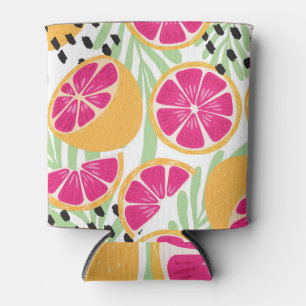 Rafraîchisseur Pour Canette Pamplemousse & Feuilles : Vintage tropical