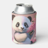 Rafraîchisseur Pour Canette Panda Bear Cherry Blossom Nom personnel (Can devant)