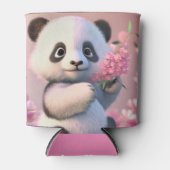 Rafraîchisseur Pour Canette Panda Bear Cherry Blossom Nom personnel (Devant)