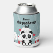 Rafraîchisseur Pour Canette Panda Bébé Cute En Hiver Gris Neige (Can Dos)