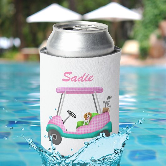 Rafraîchisseur Pour Canette Panier De Golf Avec Cavalier Mignonne King Charles