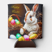 Rafraîchisseur Pour Canette Panier et oeufs de lapin de Pâques (Devant)