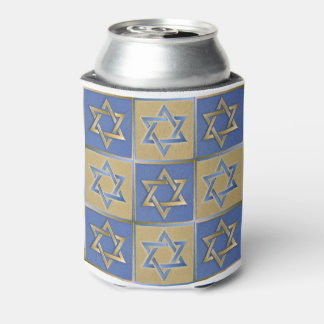 Rafraîchisseur Pour Canette Panneaux d'art étoile de David bleu or