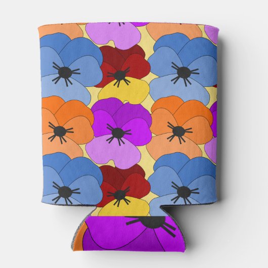 Rafraîchisseur Pour Canette Pansy Collage (Dos)