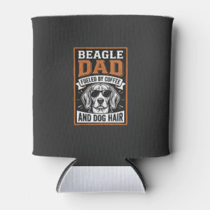 Rafraîchisseur Pour Canette Papa Beagle alimenté par le café et les poils de c