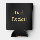 Rafraîchisseur Pour Canette Papa Black Gold Typographie moderne (Devant)