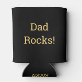 Rafraîchisseur Pour Canette Papa Black Gold Typographie moderne (Dos)