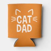 Rafraîchisseur Pour Canette Papa Chat Avec Oreilles Et Whiskers (Devant)