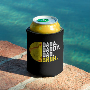 Rafraîchisseur Pour Canette Papa Dada Papa Bruh Softball Fête des Pères Vintag