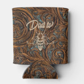 Rafraîchisseur Pour Canette Papa d'être élégant bois sculpté (Dos)