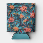 Rafraîchisseur Pour Canette Papier floral sans joint motif Can Cooler (Devant)