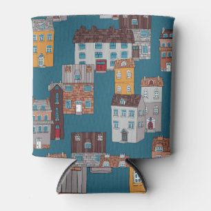 Rafraîchisseur Pour Canette Papier peint Cartoon City Vintage