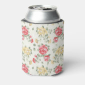 Rafraîchisseur Pour Canette Papier peint élégant motif de roses roses roses (Can Dos)