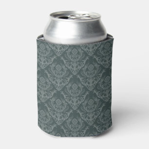 Rafraîchisseur Pour Canette Papier peint floral vert de luxe de damassé
