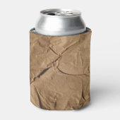 Rafraîchisseur Pour Canette Papier Recyclé : Texture écologique. (Can devant)