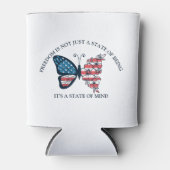 Rafraîchisseur Pour Canette Papillon 4 juillet (Devant)