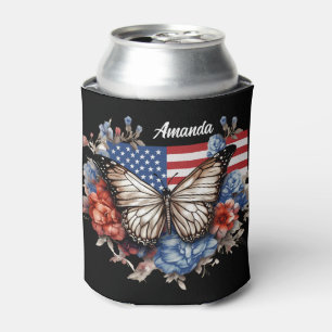 Rafraîchisseur Pour Canette Papillon 4 juillet patriotique