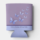 Rafraîchisseur Pour Canette Papillon flotter en bleu - Embrace la sérénité ... (Dos)